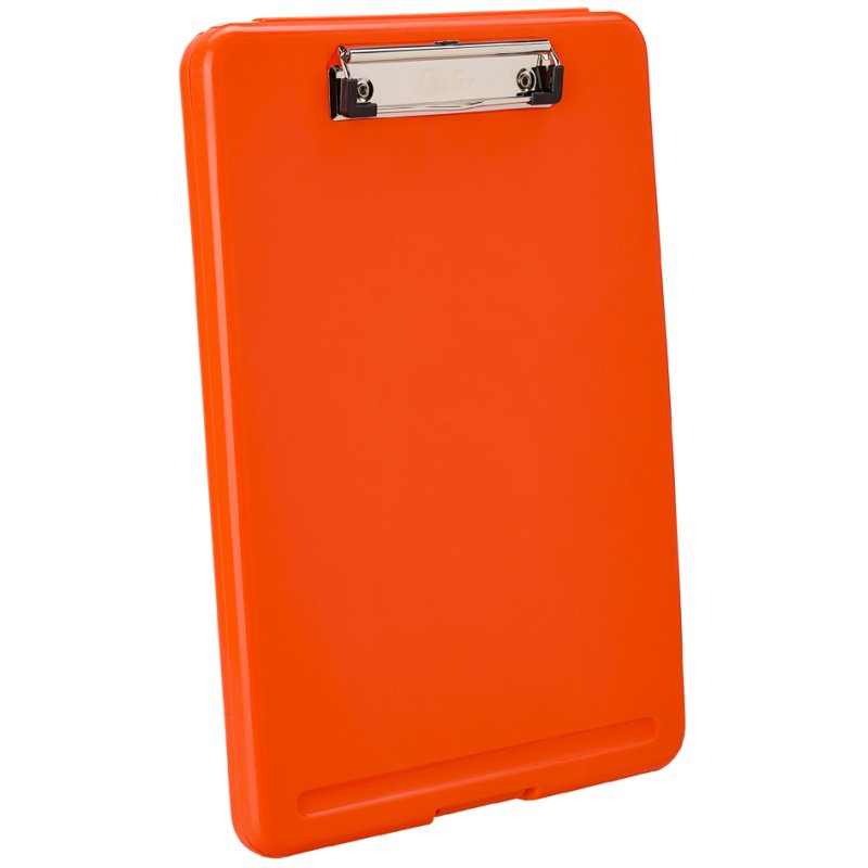 Läufer Porte-bloc Safety, avec compartiment de rangement, A4, orange